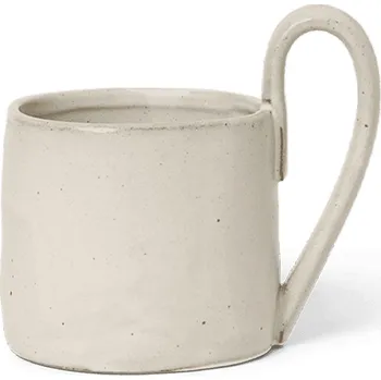 Hrnek na kávu FLOW 360 ml, bílá, kamenina, ferm LIVING - doprava zdarma od 2999 Kč