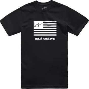 Pánské tričko tričko FLAG CSF, ALPINESTARS (černá/bílá, vel. M)