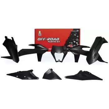 sada plastů KTM, RTECH (černá, 6 dílů, vč. L krytu vzduchového filtru)