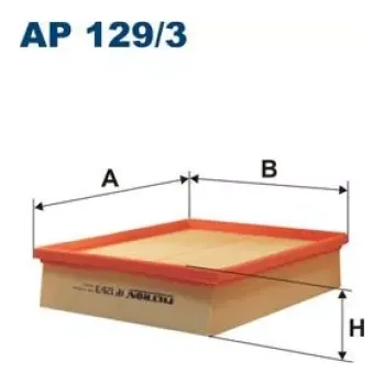 Vzduchový filtr FILTRON Vzduchový filtr AP 129/3