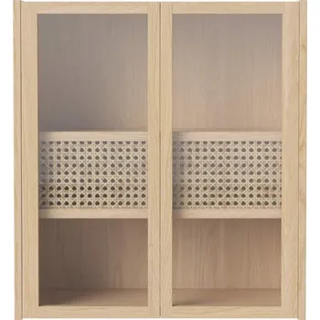 Komoda Bolia Nástěnná skříňka Cana Wall Cabinet, white oiled oak