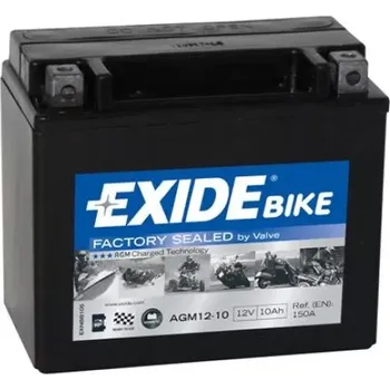Motobaterie Exide Bike AGM Ready 12V 10Ah 150A AGM12-10