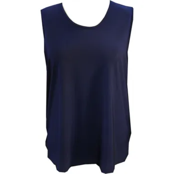 Dámská halenka Dámský top bez rukávů (jednobarevný) v nadměrné velikosti 2611