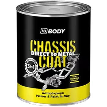 barva na kov HB BODY 410 Chassis coat bílá alkydová barva 3v1 750ml