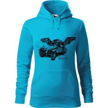 Dámská mikina Mikina - Velorex netopýr Barva: Modrá - tyrkysová (44), Velikost: XS, Střih: Dámské