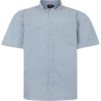 Pánská košile Pánská košile s krátkým rukávem (geometrický vzor) - v nadměrné velikosti 4230