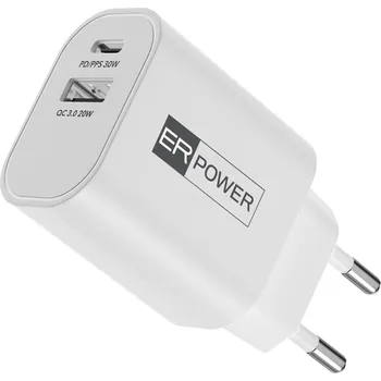 Dual GaN Charger 30W - 1 USB-C/1 USB-A PD/PPS/QC