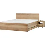 Dřevěná postel Lerici UP 200x180 Dub bardolino