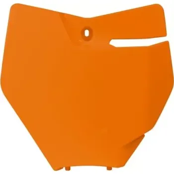 Auto-moto čelní číselná tabulka KTM, RTECH (oranžová)