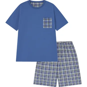 Pánské pyžamo Pánské pyžamo - Wolf S2575A, modrá Barva: Modrá, Velikost: M