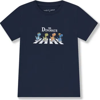 Chlapecké tričko Chlapecké tričko - Wolf S2502, tmavě modrá Barva: Modrá tmavě, Velikost: 146