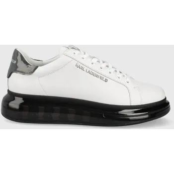 Pánské tenisky Kožené boty Karl Lagerfeld Kapri Kushion KL52625.010 bílá 00X, EUR 43