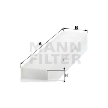 Filtr do auta MANN FILTER Kabinový filtr CU 5141
