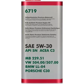 Motorový olej FANFARO METAL VW AUDI ŠKODA SEAT 5W-30 5L