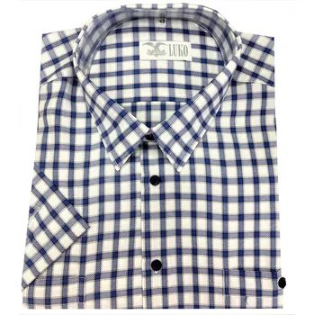 Pánská košile Košile s krátkým rukávem a dvěma kapsami ! - v nadměrné velikosti 3861