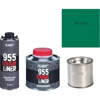 Autolak HB BODY 955 RAPTOR tough liner - 2k polyuretan textura set/báze + tužidlo + barva /RAL 6029 900ml