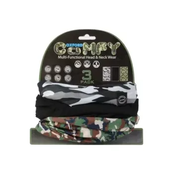 nákrčníky Comfy Camo, OXFORD (sada 3 ks)
