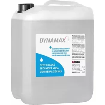 Destilovaná voda DYNAMAX DEMINERALIZOVANÁ TECHNICKÁ VODA 10L