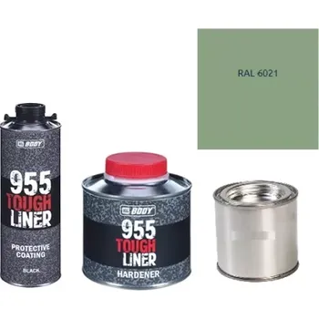 Autolak HB BODY 955 RAPTOR tough liner - 2k polyuretan textura set/báze + tužidlo + barva /RAL 6021 900ml