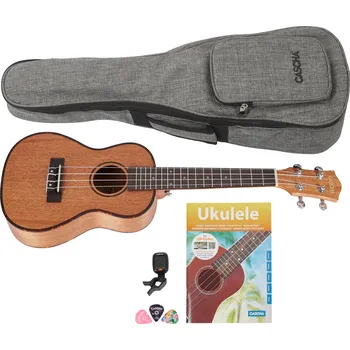 Ukulele Cascha HH 2036 Concert Mahogany Ukulele Bundle + prodloužená záruka 3 roky