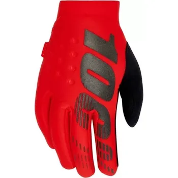 Moto rukavice S100 rukavice BRISKER, 100% - USA (červená, vel. L)