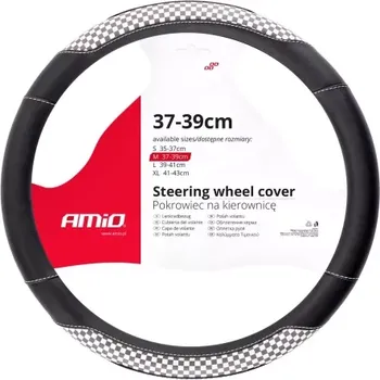 Autodoplněk AMIO potah volantu SWC-39-M (37-39cm)