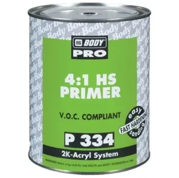 Autolak HB BODY PRIMER P334 HS 4:1 plnič černý 1L