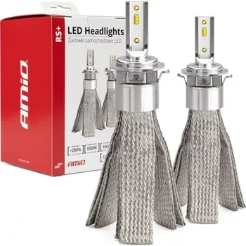 Autožárovka AMIO LED žárovky pro hlavní svícení H7-6 50W RS+ Slim série