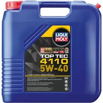 Motorový olej LIQUI MOLY 21480 TOP TEC 4110 5W-40 - 20L