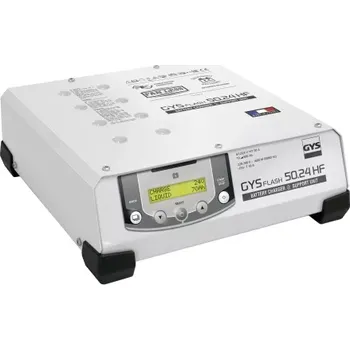 Nabíječka autobaterie GYS FLASH NABÍJEČKA/STABILIZOVANÝ ZDROJ 50-24 HF, 6/12/24V, 10-600 AH, 50 A, KABELY 2.5 M