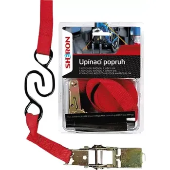 Upínací popruh SHERON Upínací popruh s ráčnou + háky 5 m