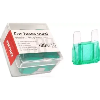 Autoelektrika AMIO autopojistky MAXI pouzdro 10ks 30A