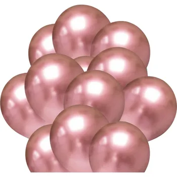 Balónek balonky.cz Chromové balónky - růžovo-zlaté 20 ks 30 cm
