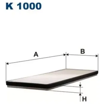 Kabinový filtr FILTRON Kabinový filtr K 1000
