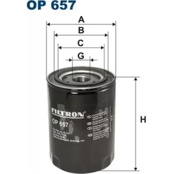 Olejový filtr FILTRON Olejový filtr OP 657