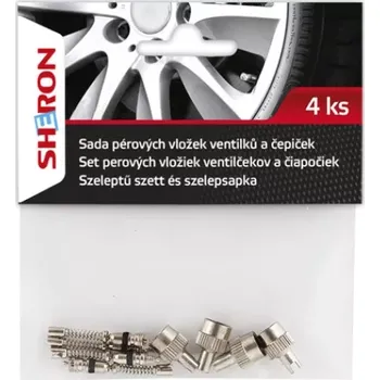 Auto-moto SHERON Čepičky a sada péřových vložek ventilu, 4 ks