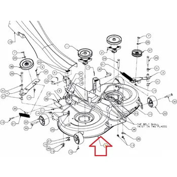 Příslušenství pro zahradní traktor Skelet sečení MTD 105cm - černý (holý plech)