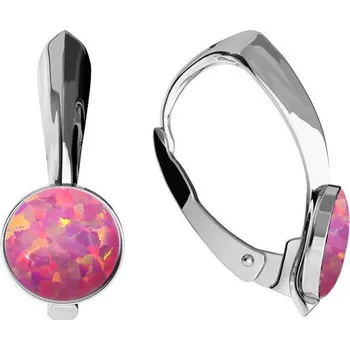 Náušnice NUBIS® Stříbrné opálové náušnice - NBP37-OP22