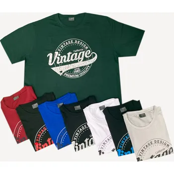 Tričko s potiskem Vintage - v nadměrné velikosti 3516