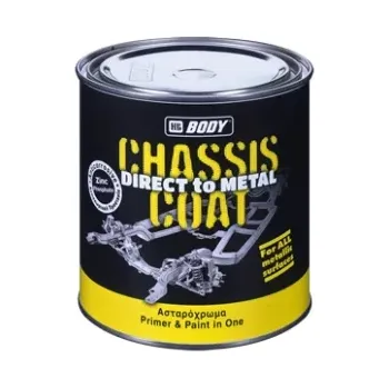 barva na kov HB BODY 410 chassis coat - velice kvalitní alkydová barva 2 v 1 červenohnědá 0,75L