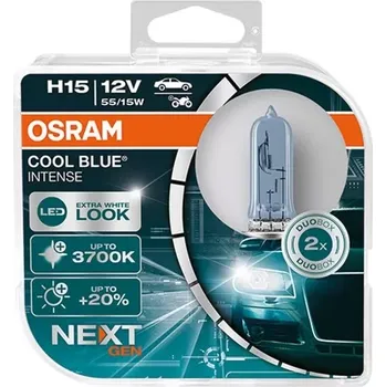 Autožárovka OSRAM COOL BLUE INTENSE NEXTGEN H15 +20% 55W 64176CBN-HCB