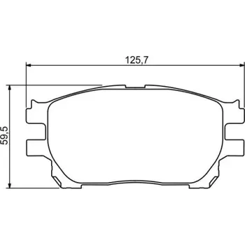 Brzdová destička BOSCH Sada brzdových doštiček 0 986 494 212