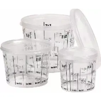 HB BODY plastová nádoba s odměrkou 2300 ml