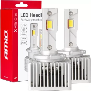 Autožárovka AMIO LED žárovky pro hlavní světlo D3S D5R D8S X AllinOne canbus 6000K AMIO-03669