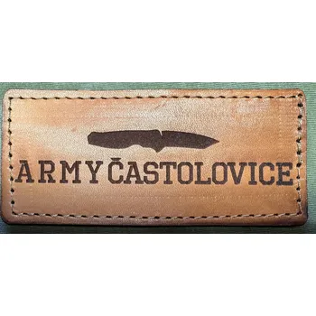 Nášivka ArmyČastolovice.cz Kožená nášivka ARMY ČASTOLOVICE