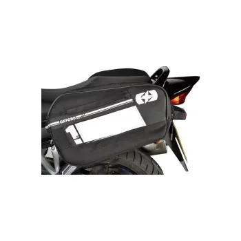 Zavazadlo na motocykl postranní brašny na motocykl F1, OXFORD (černé, objem 45 l, pár)