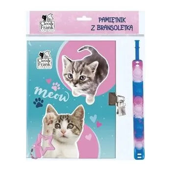 Set školních potřeb Pamiętnik z kłódką + bransoletka Cleo i Frank 37
