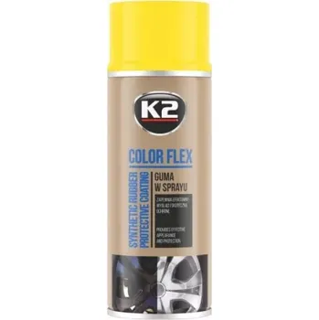K2 COLOR FLEX Žlutý - syntetický kaučuk 400ml
