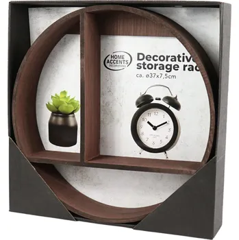 police Nástěnná dekorativní police ACCENTS 37 cm - více barev Barva: Tmavě hnědá