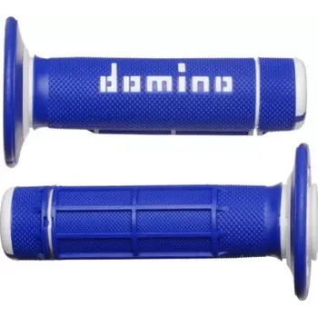 grip gripy A020 (offroad) délka 118 mm, DOMINO (modro-bílé)